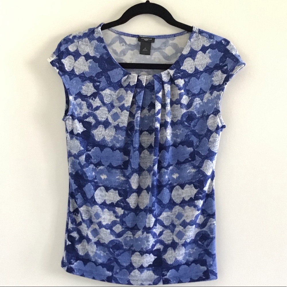 Ann Taylor Petite Printed Blouse